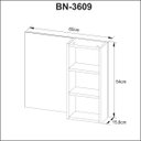 Ver imagem 2 de Kit Banheiro Com Gabinete Suspenso Espelheira e Cuba Inclusa Cor: Branco