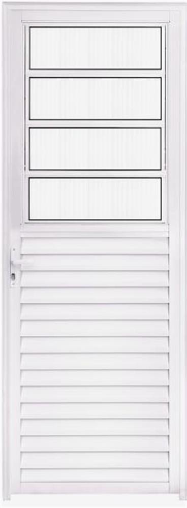 Porta Basculante 2,10 X 0,80 Direita Alumínio Branco