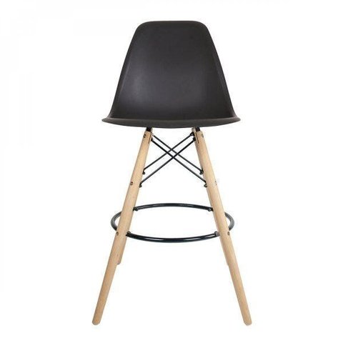 Banqueta Alta com Encosto Eames Dsw