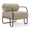 Ver imagem 5 de Kit 02 Poltronas Decorativas Orgânica Living Miska Veludo Bege - Abmaza