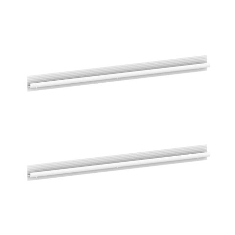 Kit 2 Puxadores 59,2cm para Armário Cozinha Aéreo/balcão 120cm Veneza Multimóveis Mp3080 Branco