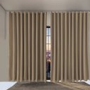 Ver imagem 1 de cortina blackout corta luz 7,00 x 2,40 sala Paris voil bege