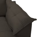 Ver imagem 7 de Sofá 3 Lugares Retrátil Reclinável para Sala 230cm Giotto F04 Veludo Marrom Escuro - Lyam Decor