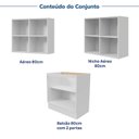 Ver imagem 6 de Lavanderia Planejada 3 Peças 1 Aéreo 1 Balcão sem Tampo 1 Nicho 80cm Marselha CabeCasa MadeiraOriginals Madeiraorigina Branco