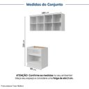 Ver imagem 4 de Lavanderia Planejada 3 Peças 1 Aéreo 1 Balcão sem Tampo 1 Nicho 80cm Marselha CabeCasa MadeiraOriginals Madeiraorigina Branco