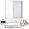 Janela Alumínio Branco C/ Arremate A=1,20m x L=2,00 Veneziana Correr 3 Folhas C/ Grade Linha Premium - 5