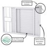 Janela Alumínio Branco C/ Arremate A=1,20m x L=2,00 Veneziana Correr 3 Folhas C/ Grade Linha Premium - 4