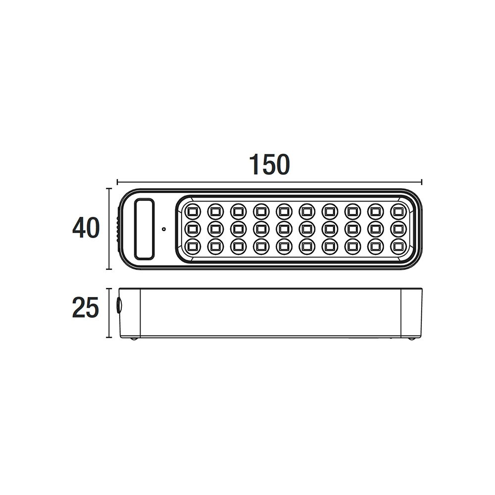 Luminária de Emergência Led Blumenau 1w com Plug Integrado Bivolt 6500k Luz Branca - 4