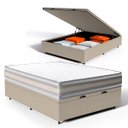 Ver imagem 3 de Cama Box Baú com Colchão de Espuma D33 Double Face Territory Hellen Casal 138cm