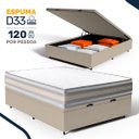Ver imagem 4 de Cama Box Baú com Colchão de Espuma D33 Double Face Territory Hellen Casal 138cm