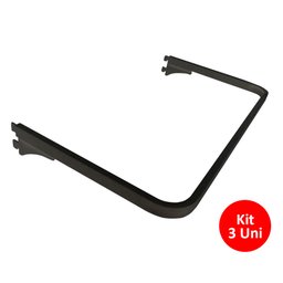 Kit 3 Cabideiros Para Closet 90cm Encaixe Trilho Cremalheira - 1
