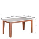 Ver imagem 3 de Conjunto Sala de Jantar Mesa Miami 1,60m 6 Cadeiras Trieste Dobuê
