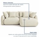 Ver imagem 6 de Sofá Cama Modular Orgânico Retrátil 4 Lugares com Almofadas 280cm Malibu