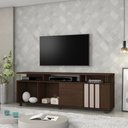 Ver imagem 2 de Rack Atraente para Tv 75” Jcm Movelaria - Café/off White