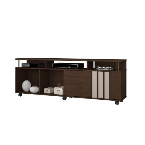 Rack Atraente para Tv 75” Jcm Movelaria - Café/off White