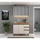 Ver imagem 4 de Balcão de Pia 1,20 Cozinha Cecilia Freijó Off White