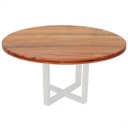 Ver imagem 1 de Tampo Redondo de Madeira Maciça Cozinha para Mesa Jantar 120cm