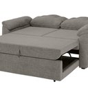 Ver imagem 3 de Sofá Cama 2 Lugares Casal 1,60 Mts Chenile Tiffany Matrix Cor:linho Grosso Marrom