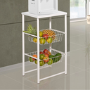 Ver imagem 2 de Fruteira Branco – Tampo em Aço:branco