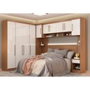 Ver imagem 2 de Jogo de Quarto Modulado Firenze de Casal 7 Peças Amendola/ Branco