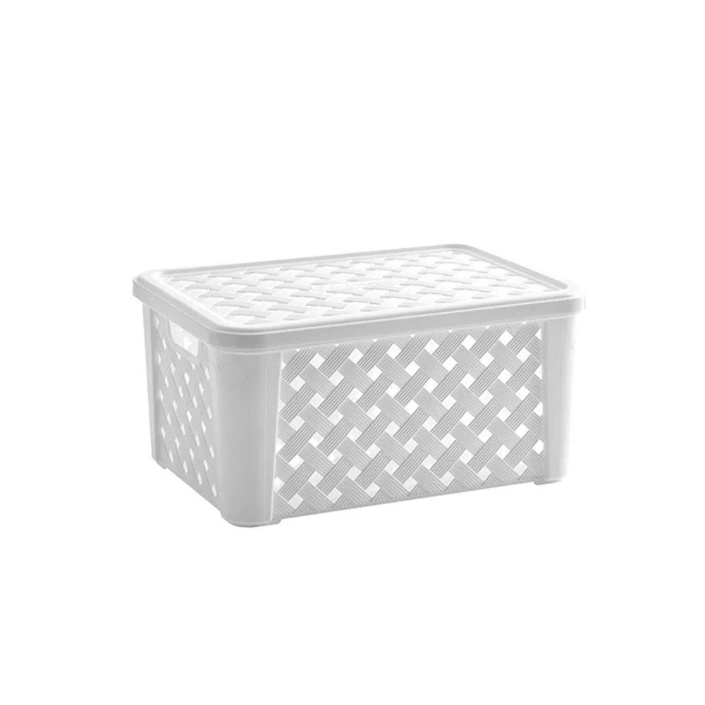 Cesto Organizador com Tampa Rattan M Paramount