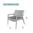 Ver imagem 6 de Poltrona Decorativa Uxuá Nobuck Sala de Estar Recepção Escritório