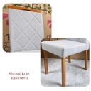 Ver imagem 5 de Kit 02 Cadeiras Estofadas de Mesa de Jantar, Tulipa - Madeira Maciça - Costura Pantográfica - Base F