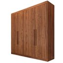 Ver imagem 2 de Guarda Roupa Solteiro 100% MDF 4 Portas 3 Gavetas Aurora - Móveis Europa - Brauna