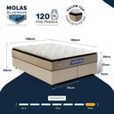 Ver imagem 2 de Cama Box + Colchão Gazin de Molas Ensacadas Pillow Top Air Pro Queen 158 cm