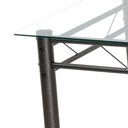 Ver imagem 4 de Mesa De Jantar Avulsa Retangular Palma07x73 Cm Cromo Preto