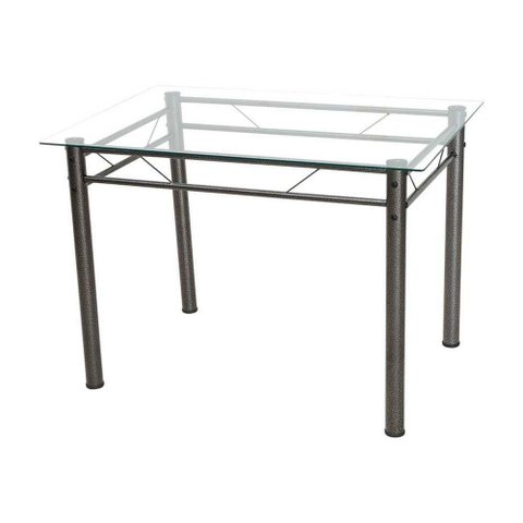 Mesa De Jantar Avulsa Retangular Palma07x73 Cm Cromo Preto