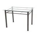 Ver imagem 1 de Mesa De Jantar Avulsa Retangular Palma07x73 Cm Cromo Preto