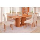 Ver imagem 2 de Mesa para Jantar Grande 210cm Bordas Arredondadas Cinamomo Tampo em Mdf