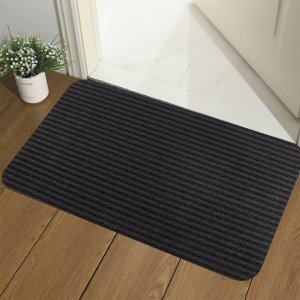 2 Tapete Porta Capacho Antimofo Limpa Fácil Ess Pt 40x60