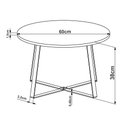 Ver imagem 7 de Mesa de Centro com Pés Metálicos 60x60cm 27948 Artesano - Hanover/dourado