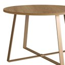 Ver imagem 3 de Mesa de Centro com Pés Metálicos 60x60cm 27948 Artesano - Hanover/dourado
