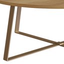 Ver imagem 4 de Mesa de Centro com Pés Metálicos 60x60cm 27948 Artesano - Hanover/dourado