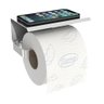Papeleira Porta Papel Higienico Apoio Celular Inox Plus - 2