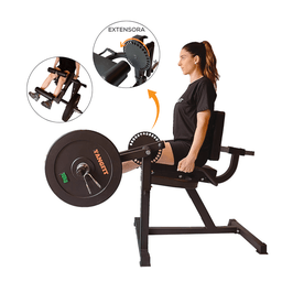 Cadeira Extensora e Flexora Ajuste de Cargas Anilhas Yangfit - 4