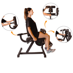 Cadeira Extensora e Flexora Ajuste de Cargas Anilhas Yangfit - 3