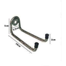 2 Suporte P/ Vassoura e Rodo Parede Pequeno 10cm de Ferro - 2