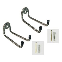 2 Suporte P/ Vassoura e Rodo Parede Pequeno 10cm de Ferro - 1