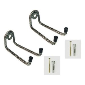 2 Suporte P/ Vassoura e Rodo Parede Pequeno 10cm de Ferro