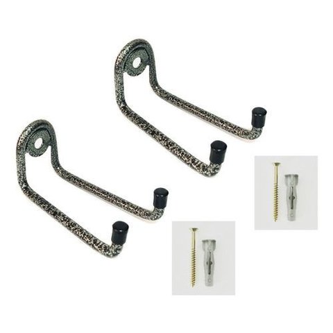 2 Suporte P/ Vassoura e Rodo Parede Pequeno 10cm de Ferro