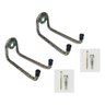 2 Suporte P/ Vassoura e Rodo Parede Pequeno 10cm de Ferro - 1