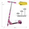 Patinete Infantil 3 Rodas Feminino Barbie Dobrável Radical - 6