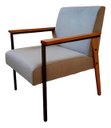 Ver imagem 3 de Kit 2 Poltronas para Sala Trindade Estilo Industrial Linho Cinza