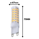 Ver imagem 2 de Kit 100 Lâmpadas Led G9 Halopim 5w Bivolt Branco Frio 6500k