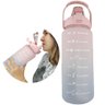 Garrafa Com Horario Motivacional 2 Litros Academia Treino Squeeze Medidor Agua Resistente Escritorio - 1