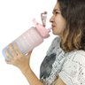 Garrafa Com Horario Motivacional 2 Litros Academia Treino Squeeze Medidor Agua Resistente Escritorio - 5